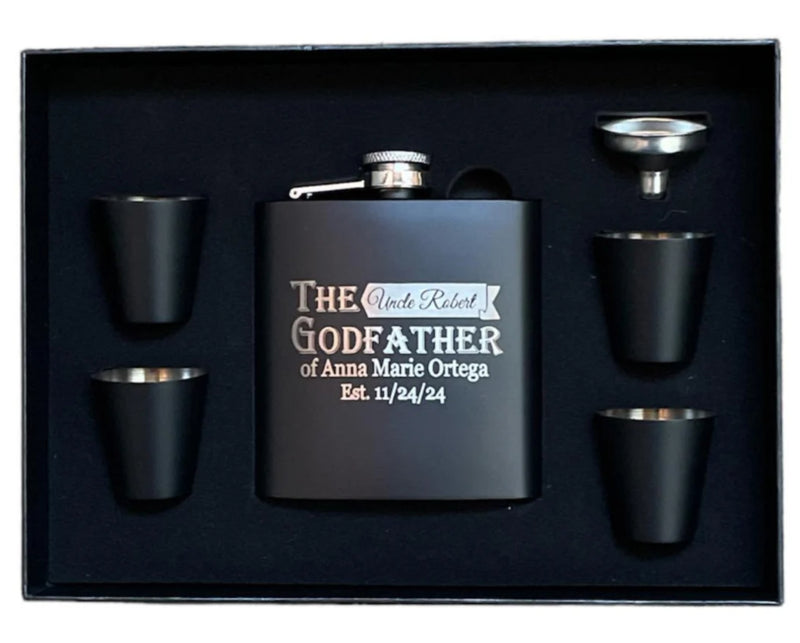 Godfather Custom Options Flask Set