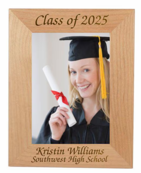 Personalized Graduation Gift, Custom Picture Frame, Graduate Photo Frame