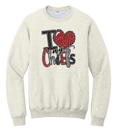 KC Chiefs "I Love My Chiefs" Kangaroo Crew
