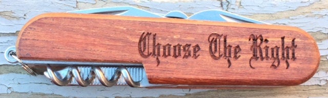 Personalized Multitool Pocket Knife Engraved Rosewood Groomsman Best Man Gift