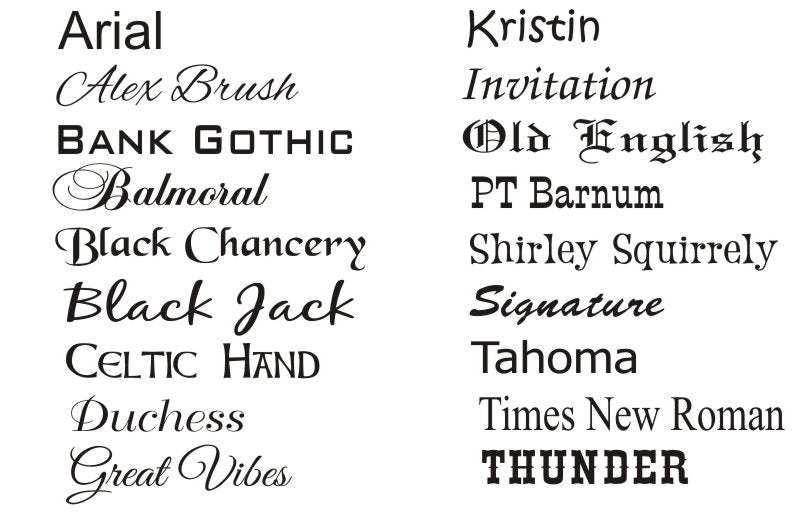 Inside Engraving For Select Personalized Items In Our Store