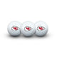 Kansas City Chiefs Pack of 3 Golf Balls