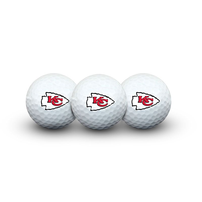 Kansas City Chiefs Pack of 3 Golf Balls