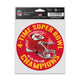 Kansas City Chiefs 3.75" x 5"  Movable Decal