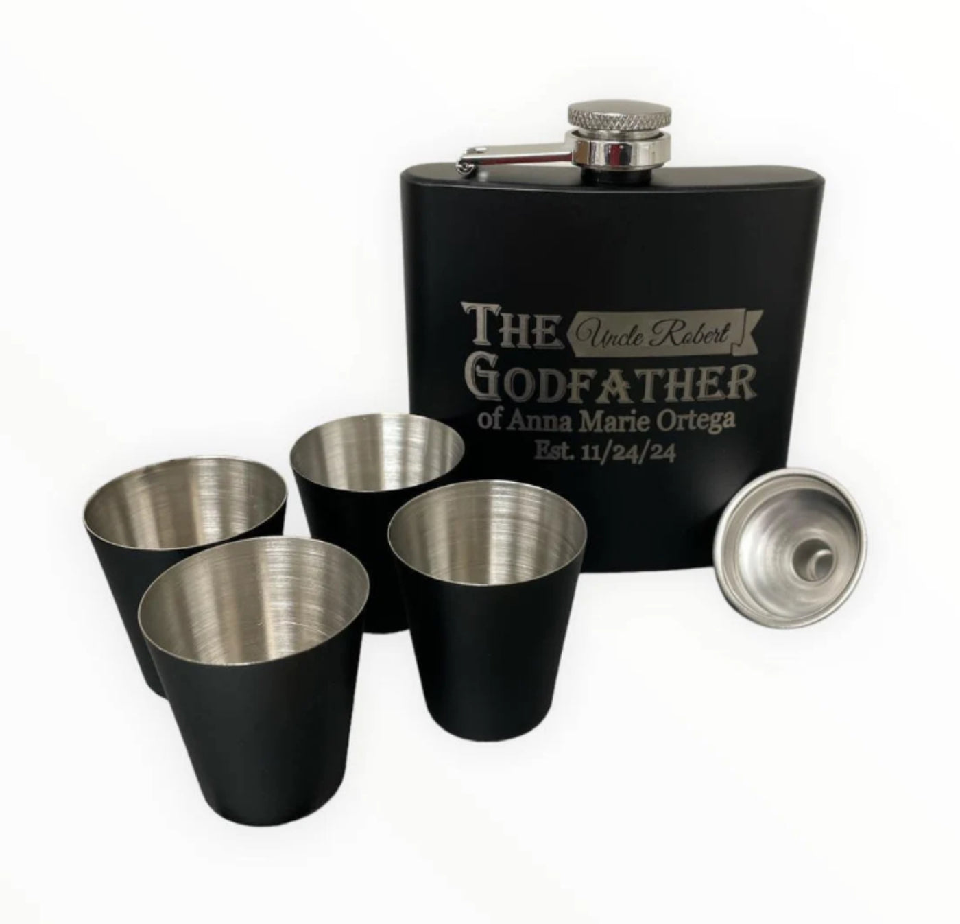 Godfather Custom Options Flask Set