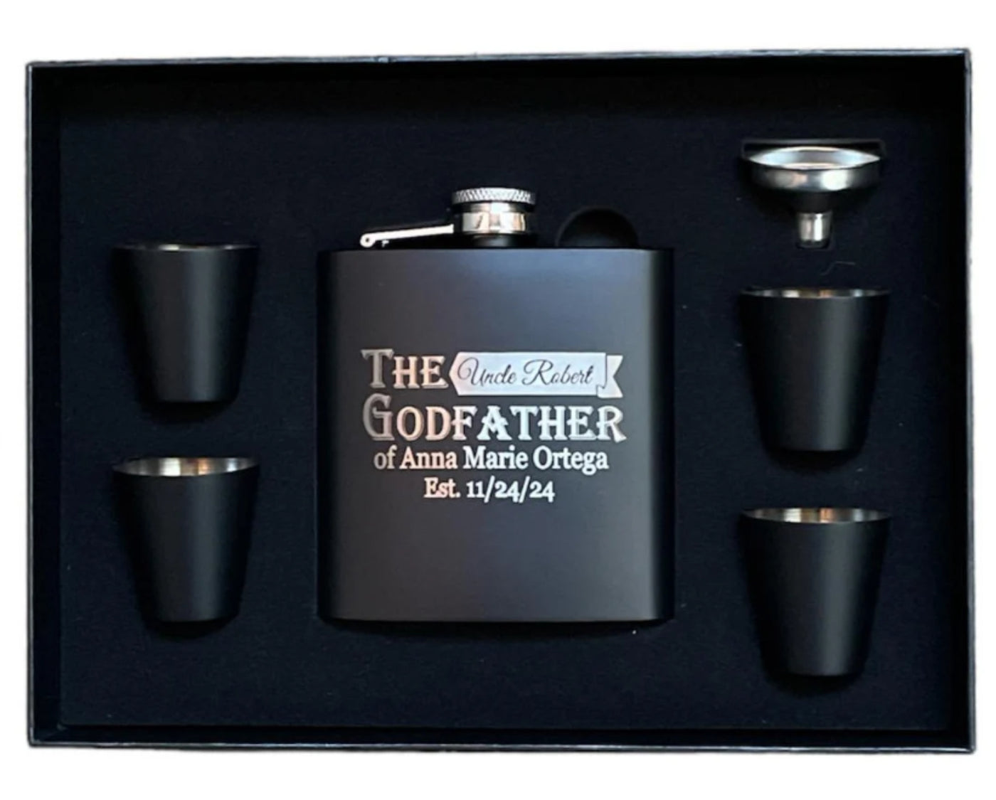 Godfather Custom Options Flask Set
