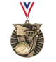 2" Basketball Medal With Engraving and Neck Ribbon