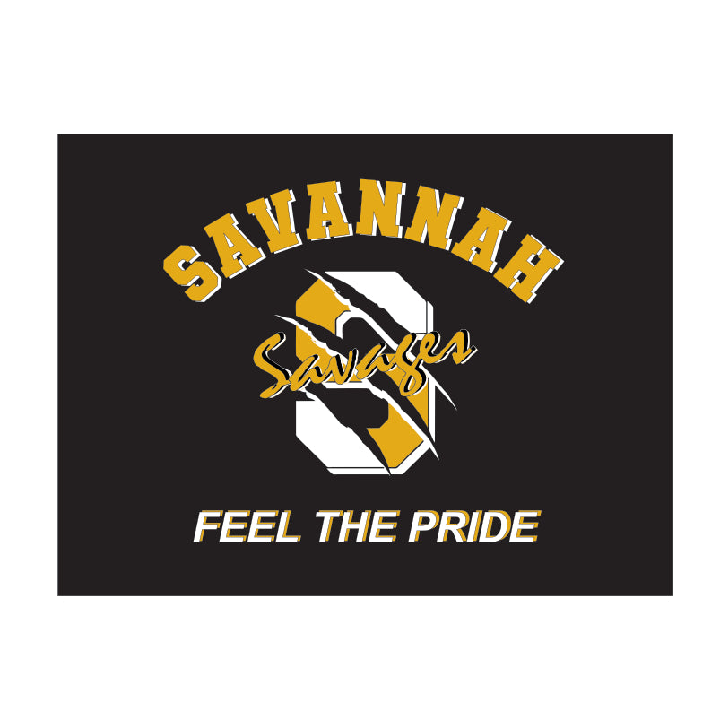 Savannah Savage Yard Sign Black