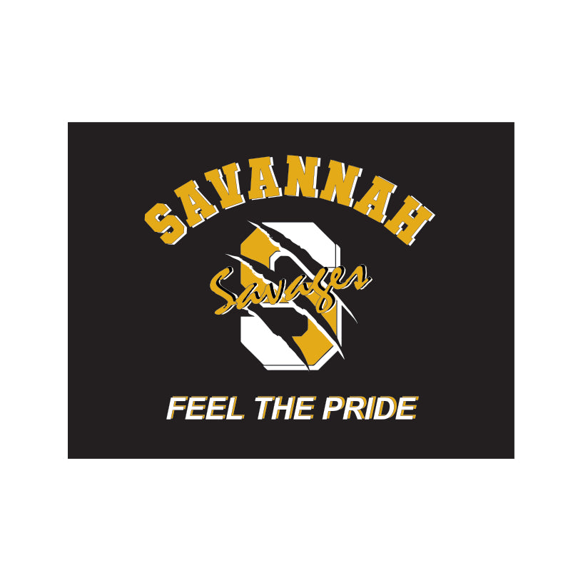Savannah Savage Yard Sign Black