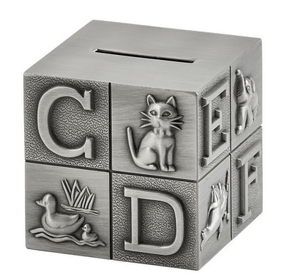 Personalized Baby Block Bank