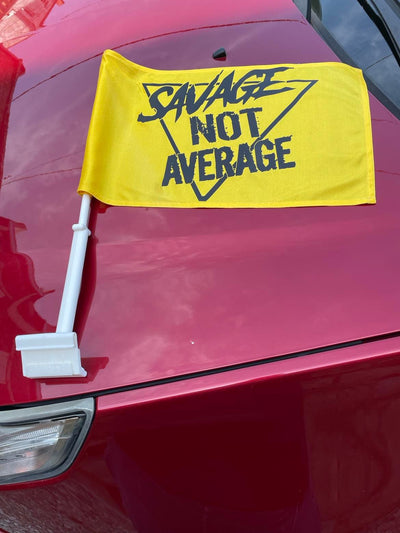 Savage Not Average Car Flag