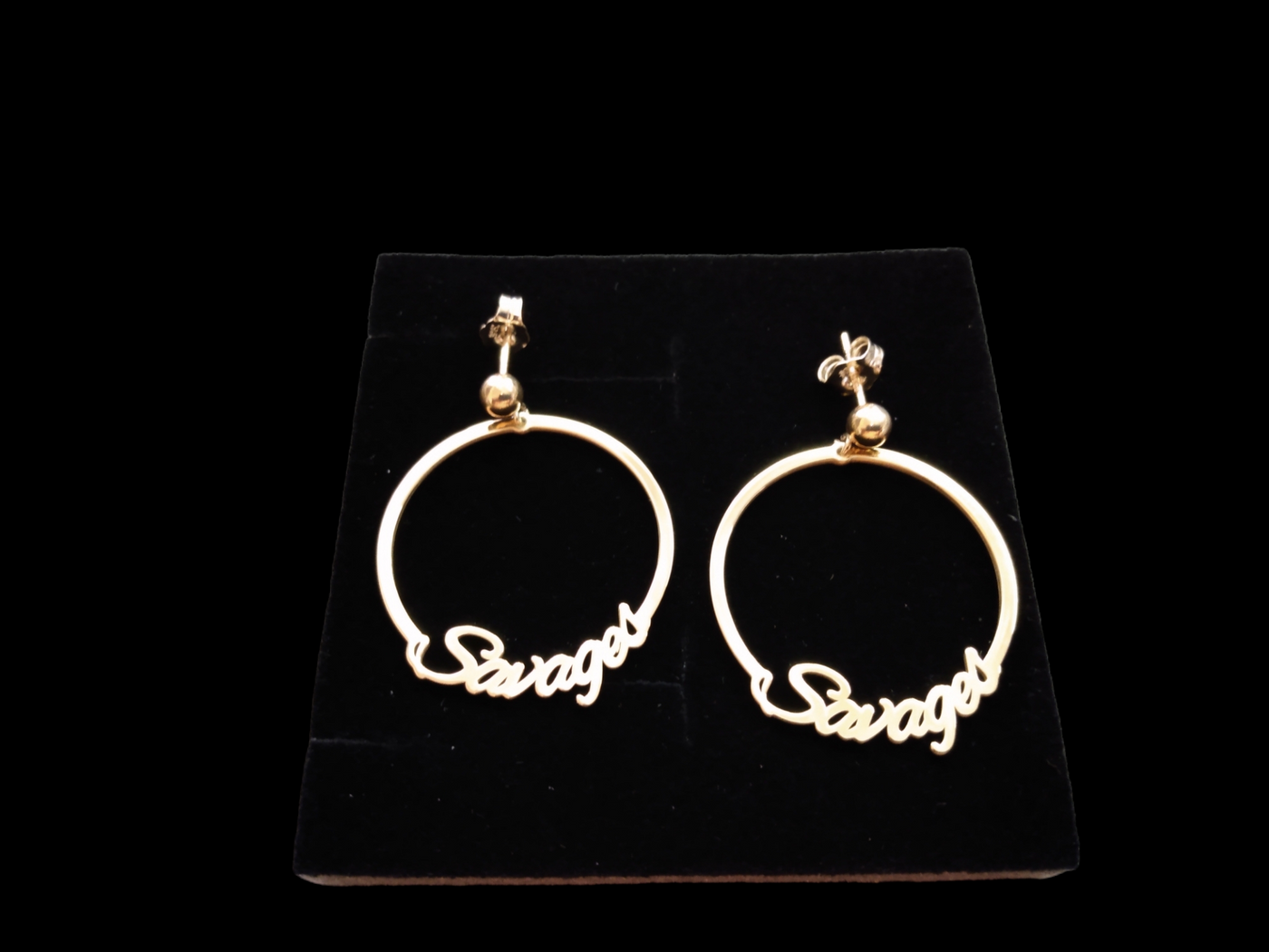 Savage Sterling Silver Circle Earrings