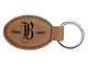 Personalized Leatherette Key Tag Bridesmaid Maid of Honor Groomsman Best Man