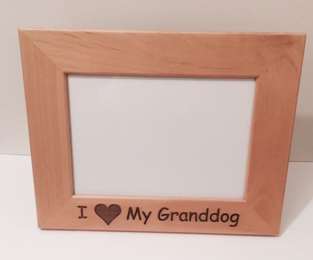 I Love My Granddog 4" x 6" Picture Frame Personalized Photo (Engraved As You Like)