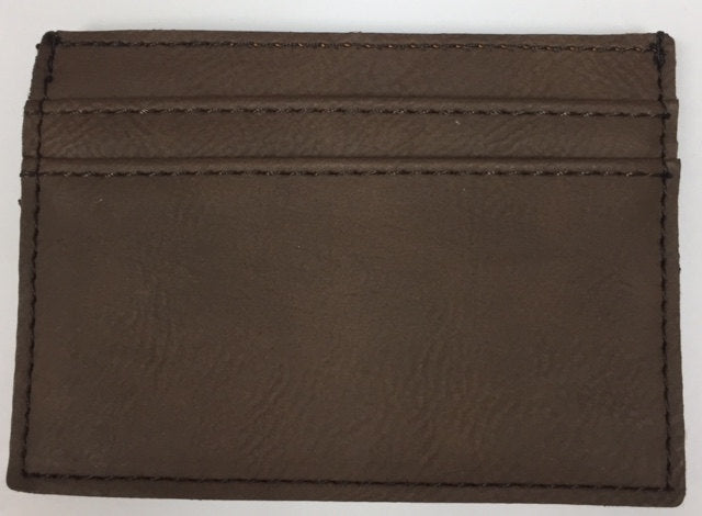 Personalized Money Clip, Credit Card Case, Engraved Money Clip, Brown Leather Money Clip, Personalized Groomsman Gift, Best ManBest Man Gift