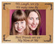 Personalized Mom 5 x 7 Photo Frame Wood (Engraved As You Like)