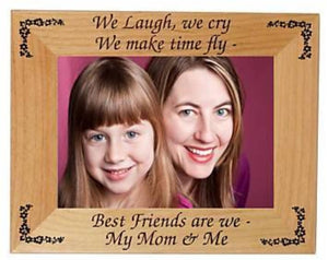 Personalized Mom 5 x 7 Photo Frame Wood (Engraved As You Like)