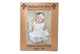 Personalized Baby Photo Frame With Cross, Holds 5" x 7" Photo, Engraved Free Wood Frame