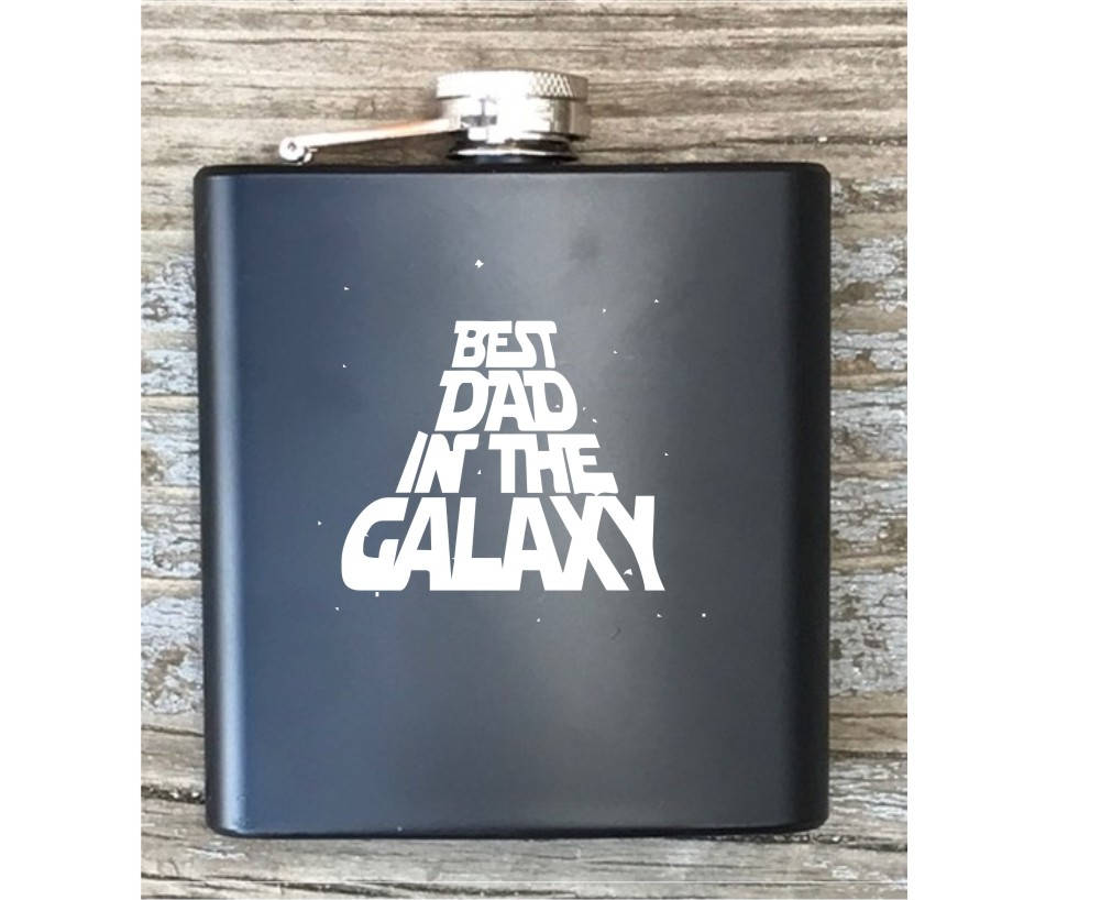 Best Dad In The Galaxy Star Wars Inspired Flask For Fathers Day Gift