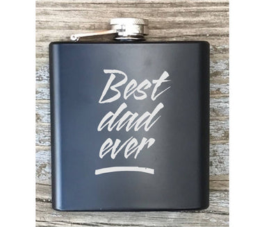 Best Dad Ever Flask For Fathers Day Gift