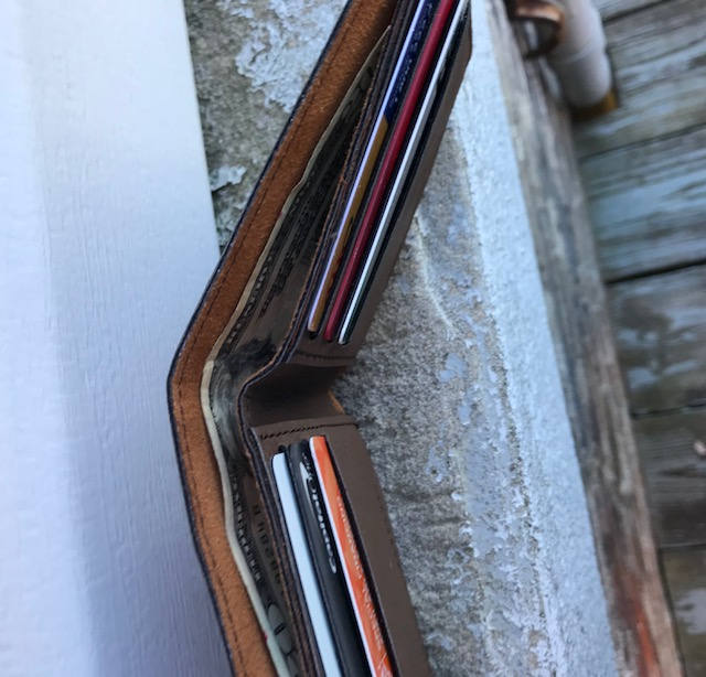 Personalized Bi-fold Wallet Dark Brown Engraved Groomsman Best Man Gift