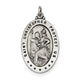 St. Christopher Medal Sterling Silver Patron Saint Personalized No Chain/No Box