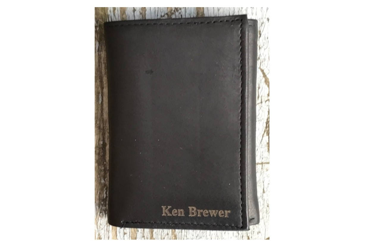 Personalized Mens Wallet, Leather Trifold Wallet, Black Leather Wallet, Security Wallet, RFID Mens Wallet, Monogrammed Wallet