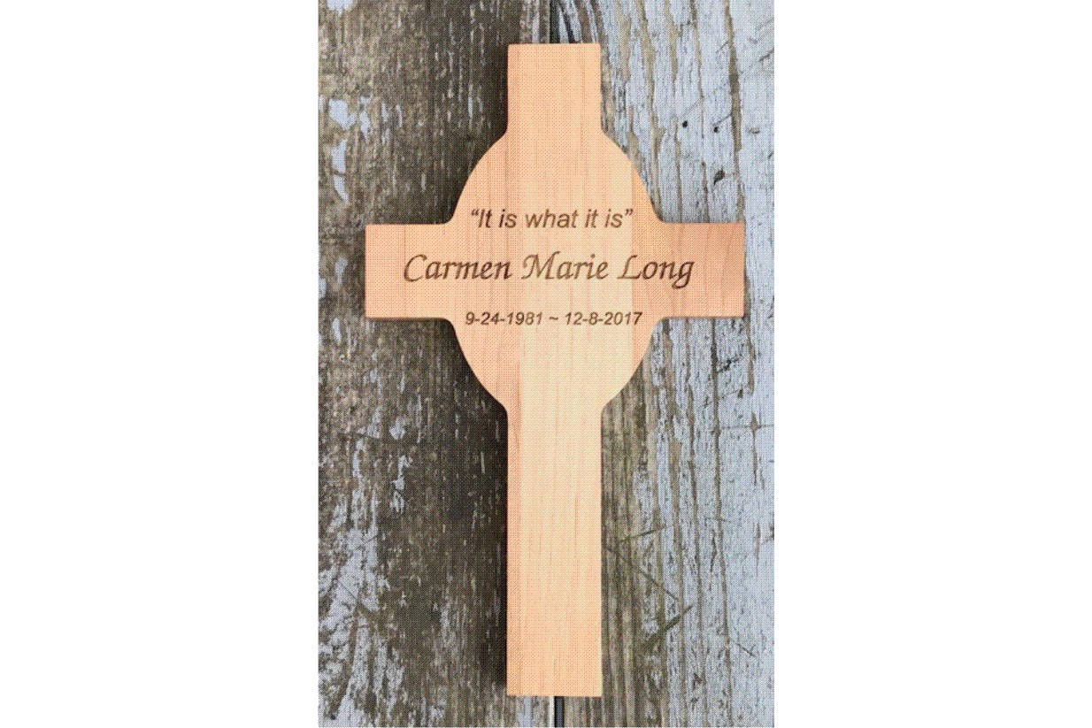 Personalized Solid Wood Cross Engraved Free Baby, Wedding, In Loving Memory