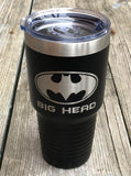 Batman Gift, Custom Batman Tumbler. Super Hero Tumbler, Insulated Mug, Custom Travel Mug, Personalized Travel Mug, Personalized Batman Gift