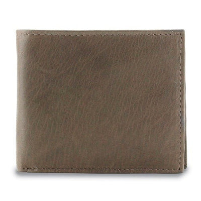 Bi fold Wallet Brown Leather Personalized Mens Engraved Groomsman Monogram