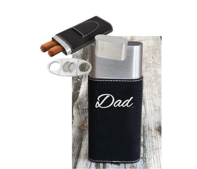 Fathers Day Gift, Personalized Cigar Case, Engraved Dad Gift. Custom Engraved Fathers Day Gift, Monogrammed Fathers Day