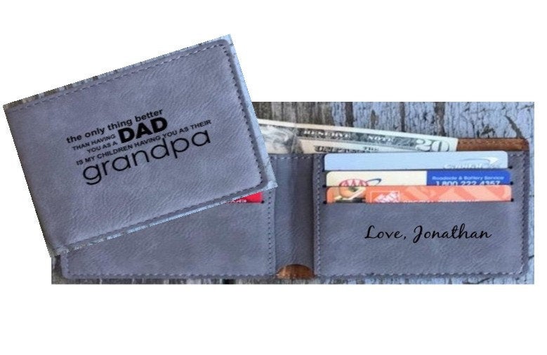 Father's Day Gift Personalized Gift For Dad Grandpa Gift For Fathers Day Wallet The Only Thing Better Than Having You as a Dad