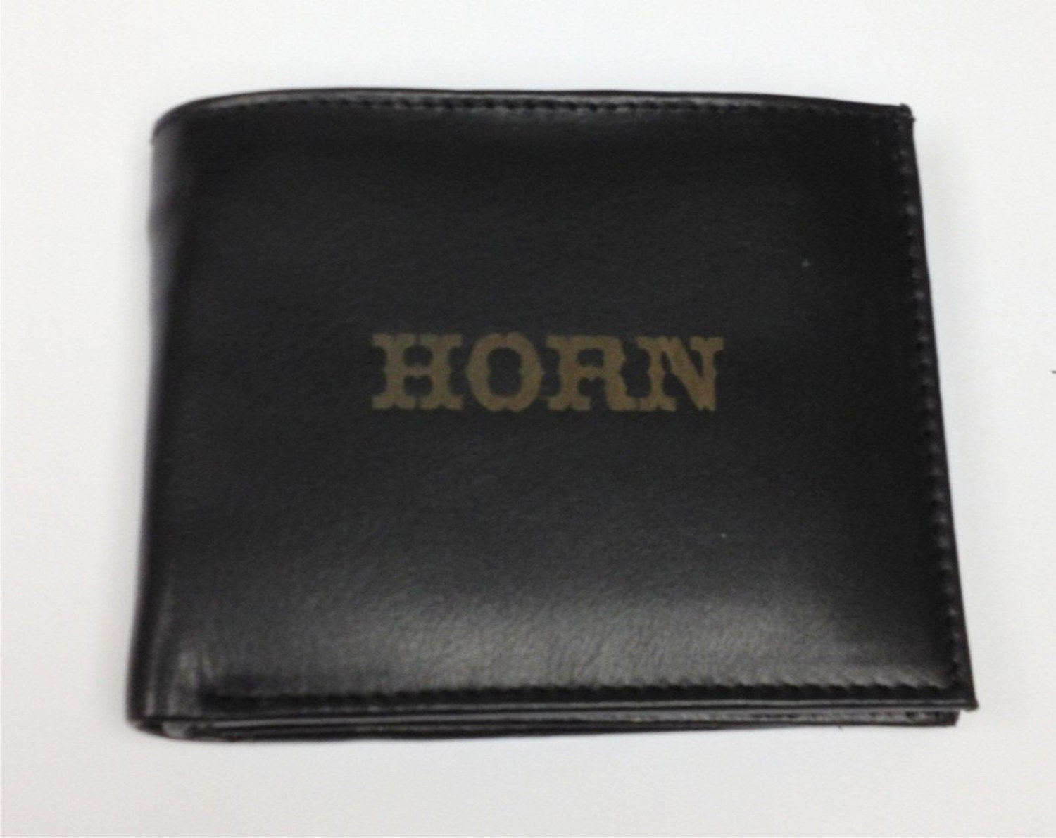 Bi fold Wallet Personalized Mens Deluxe Black Leather Engraved Groomsman Monogram