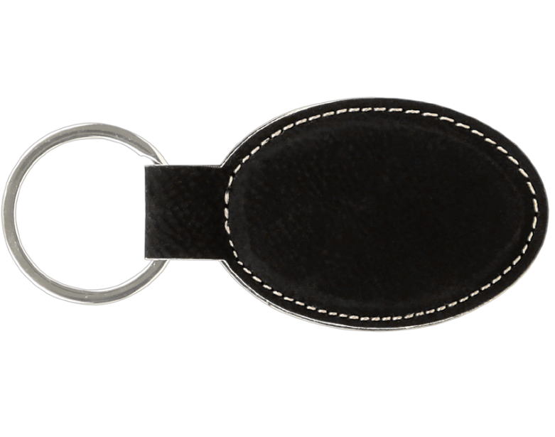 Savage Black/Silver Leatherette Key Tag
