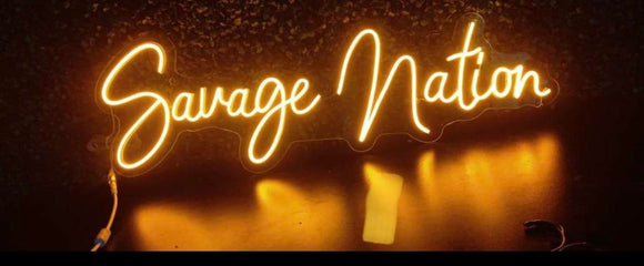 Savage Nation LED Neon Sign
