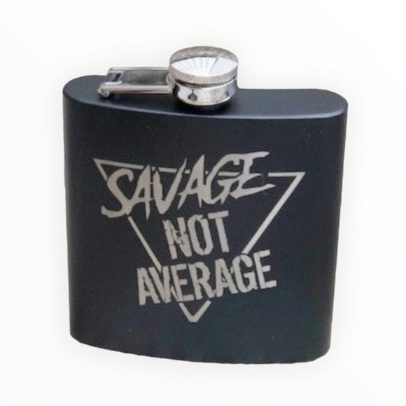 Savage Not Average Flask