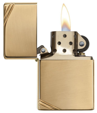 Personalized Zippo Lighter Vintage Brass Hand Engraved Custom